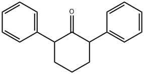 2,6-二苯基环己酮,顺反异构体混合物 结构式