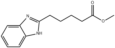 5-(1H-苯并咪唑-2-基)戊酸甲酯 结构式