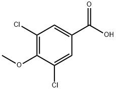 3,5-二氯-4-甲氧基苯甲酸 结构式