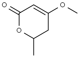 4-methoxy-6-methyl-5,6-dihydropyran-2-one 结构式