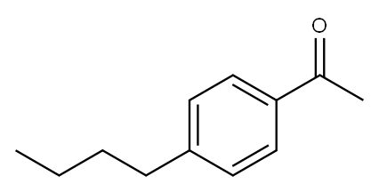 4'-丁基苯乙酮 结构式