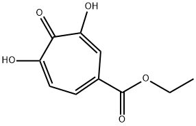 1,3,6-Cycloheptatriene-1-carboxylic acid, 4,6-dihydroxy-5-oxo-, ethyl ester (9CI) 结构式