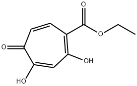 1,3,6-Cycloheptatriene-1-carboxylic acid, 2,4-dihydroxy-5-oxo-, ethyl ester (9CI) 结构式