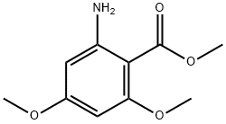 methyl 2-amino-4,6-dimethoxybenzoate 结构式