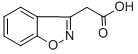 1,2-苯并异噁唑-3-乙酸 结构式