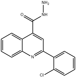 2-(2-氯苯基)-4-喹啉卡巴肼 结构式