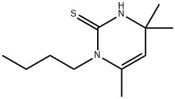 1-Butyl-3,4-dihydro-4,4,6-trimethyl-2(1H)-pyrimidinethione 结构式