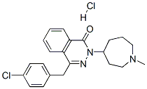 4-[(4-chlorophenyl)methyl]-2-(hexahydro-1-methyl-1H-azepin-4-yl)phthalazin-1(2H)-one hydrochloride 结构式