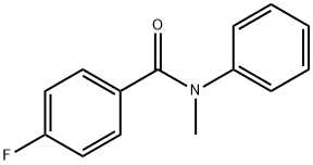 4-氟-N-甲基-N-苯基苯甲酰胺 结构式