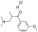 3-(二甲基氨基)-1-(3-甲氧基苯基)-2-甲基-1-丙酮盐酸盐 结构式