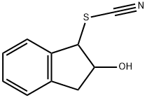 Thiocyanic acid, 2,3-dihydro-2-hydroxy-1H-inden-1-yl ester (9CI) 结构式