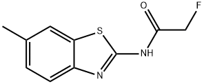 Acetamide, 2-fluoro-N-(6-methyl-2-benzothiazolyl)- (9CI) 结构式