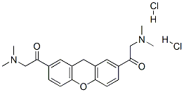 1,1'-(9H-xanthene-2,7-diyl)bis[2-(dimethylamino)ethanone] dihydrochloride 结构式