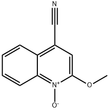 4-Quinolinecarbonitrile,  2-methoxy-,  1-oxide 结构式