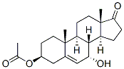 Androst-5-en-17-one, 3-(acetyloxy)-7-hydroxy-, (3beta,7alpha)- (9CI) 结构式