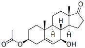 Androst-5-en-17-one, 3-(acetyloxy)-7-hydroxy-, (3beta,7beta)- (9CI) 结构式