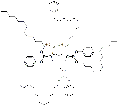 Tetrakis[O-(phenyltridecylphosphito)methyl]methane 结构式