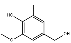 4-(羟甲基)-2-碘-6-甲氧基苯酚 结构式
