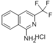 1-Amino-3-(trifluoromethyl)isoquinoline monohydrochloride 结构式