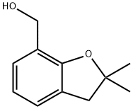 (2,2-二甲基-2,3-二氢-1-苯并呋喃-7-基)甲醇 结构式