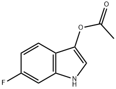 6-氟-3-吲哚乙酯 结构式