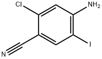 2-氯-4-氨基-5-碘苯腈 结构式