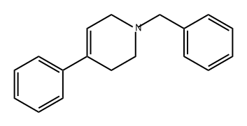 1-苄基-4-苯基-1,2,3,6-四氢吡啶 结构式