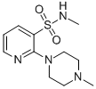 3-Pyridinesulfonamide, N-methyl-2-(4-methyl-1-piperazinyl)- 结构式