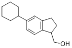 (+-)-5-Cyclohexyl-1-indanmethanol 结构式