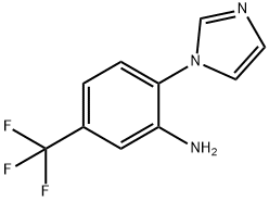 [2-(1H-咪唑基-1-基)-5-(三氟甲基)苯基]胺盐酸盐 结构式