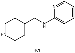 N-(哌啶-4-基甲基)吡啶-2-胺盐酸盐 结构式