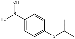 4-异丙硫基苯硼酸 结构式