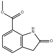 吲哚酮-7-羧酸甲酯 结构式