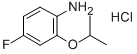 4-氟-2-异丙氧基苯胺盐酸盐 结构式