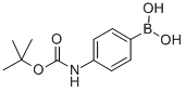 4-(N-BOC-氨基)苯硼酸 结构式
