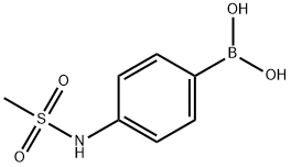 4-甲基磺酰氨基苯基硼酸 结构式