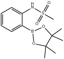 2-甲烷磺酰氨基苯基硼酸频哪醇酯 结构式
