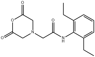 N-(2,6-二乙基苯氨羰基甲基)亚氨基二乙酸酐 结构式