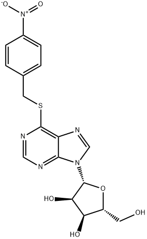 S-(4-硝基苄基)-6-硫代肌苷 结构式