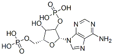 [(2R,5R)-5-(6-aminopurin-9-yl)-3-hydroxy-4-phosphonooxy-oxolan-2-yl]me thoxyphosphonic acid 结构式