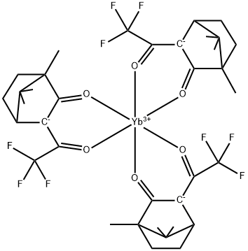 三氟乙酰樟脑酸镱 结构式