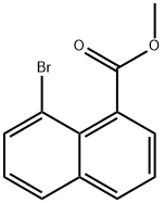 8-溴-1-萘甲酸甲酯 结构式