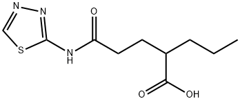 2-[2-([1,3,4]噻二唑-2-基氨基甲酰)-乙基]-戊酸 结构式