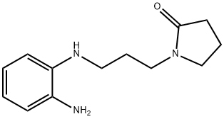 1-(3-(2-AMINOPHENYLAMINO)PROPYL)PYRROLIDIN-2-ONE 结构式