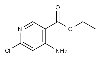 4-氨基-6-氯烟酸乙酯 结构式