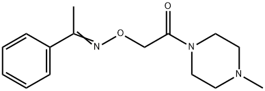 Acetophenone O-[(4-methylpiperazino)carbonylmethyl]oxime 结构式