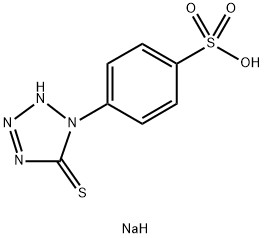 1-(3-Sodiosulfophenyl)-1H-tetrazole-5-thiol 结构式