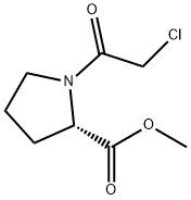1-（氯乙酰基）-L-脯氨酸甲基酯 结构式