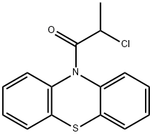 2-氯-1-(10-吩噻嗪)丙-1-酮 结构式