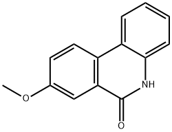 8-Methoxy-5,6-dihydrophenanthridine-6-one 结构式